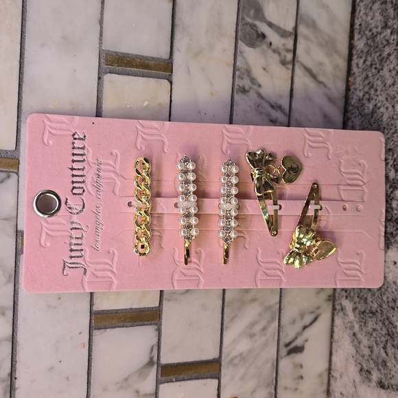 Juicy Couture Accessories - Juicy Couture Pack of 5 Hair Clips